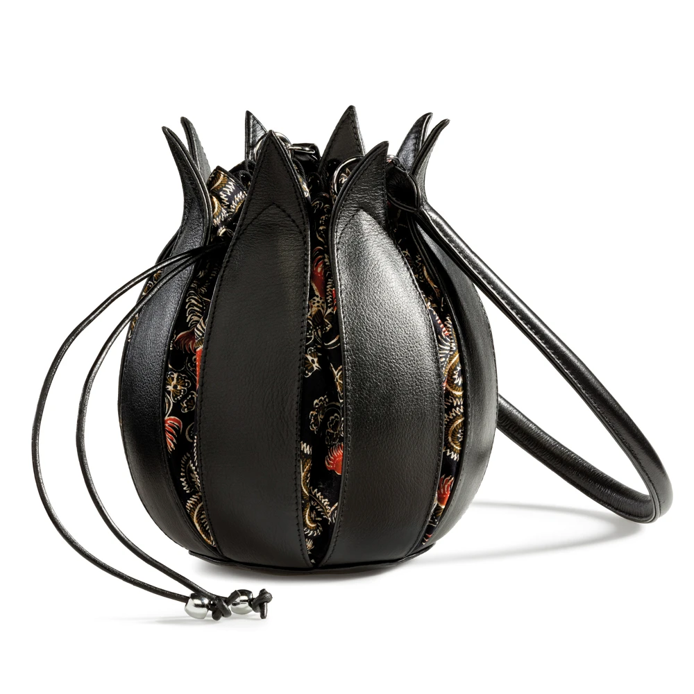 Tulip Black Structure Leather - 