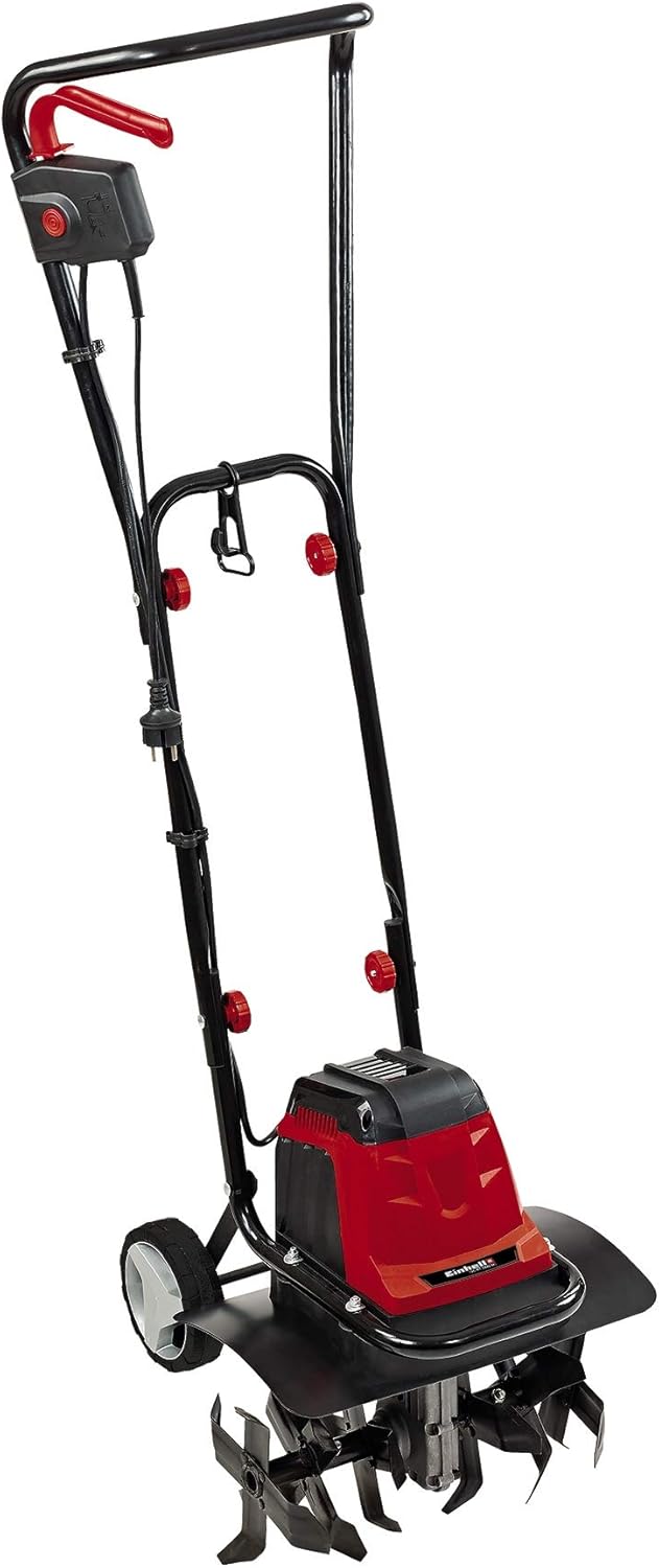 Einhell Elektro-Bodenhacke GC-RT 1440 M (Reihenschlussmotor, Überlastkupplung, Klappbarer Führungsholm), Rot, 1400 W, 40 Arbeitsbreite, 200 mm Arbeitstiefe