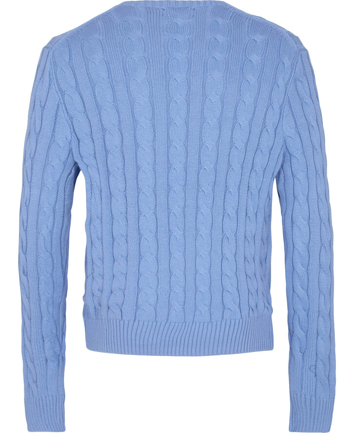 Polo Ralph Lauren COTTON CABLE-LSL-SWT New litchfield blue