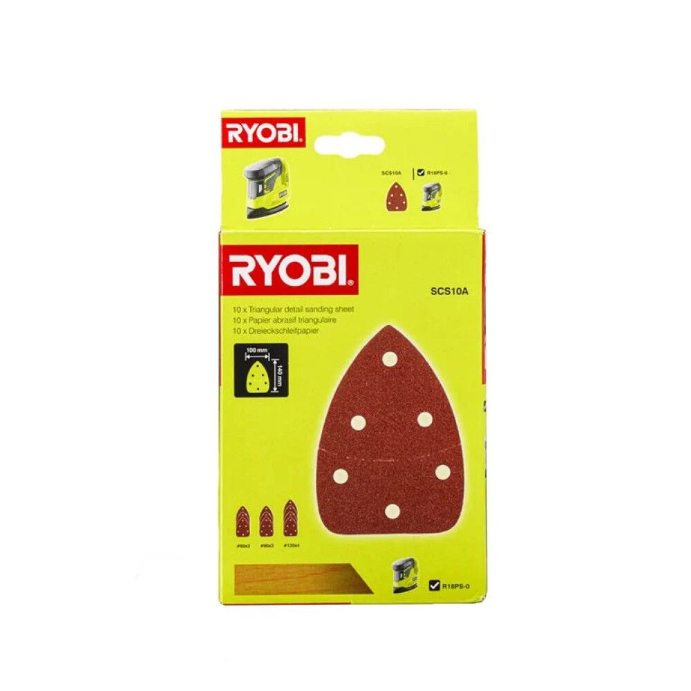 SLIPEPAPIR RYOBI HJØRNE- OG DETALJ SCS10A1