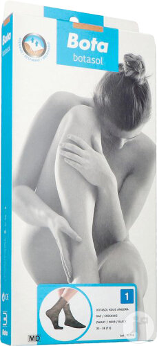 Botasol Bas Angora Noir 1 35-38 1 Pièce