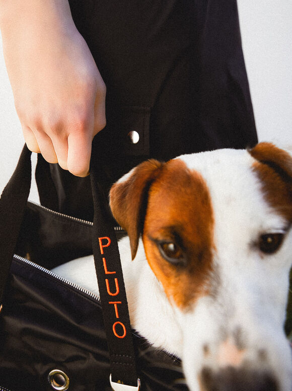 Transportadora para animais de estimação personalizável - Preta