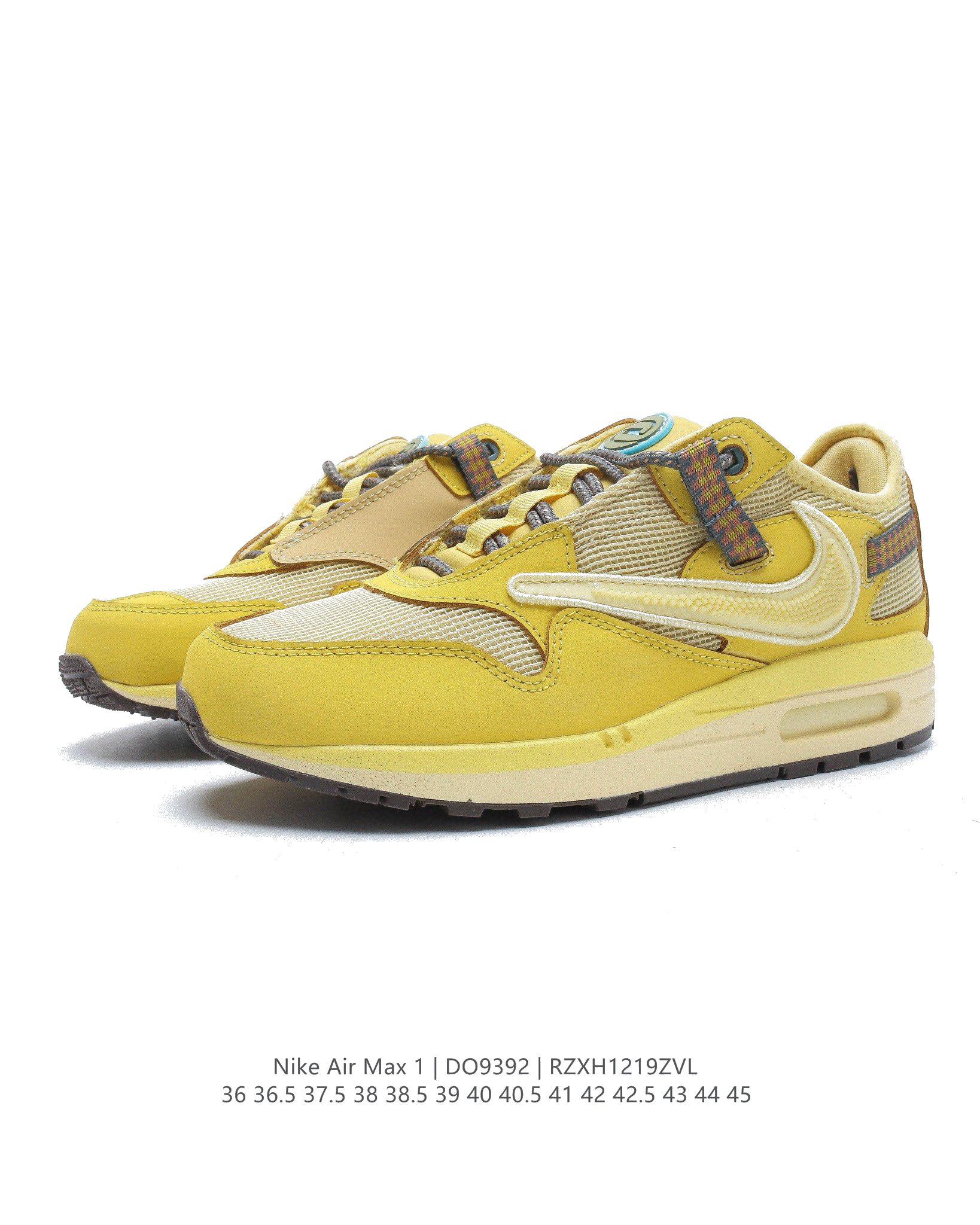 Travis Scott x Nike Air Max 1WheatLemon DO9392 Dames & Heren Schoenen-1