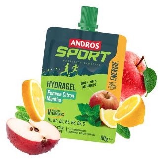 Gel énergétique Andros Sport Hydragel Energie Pomme/Citron/Menthe - 90g