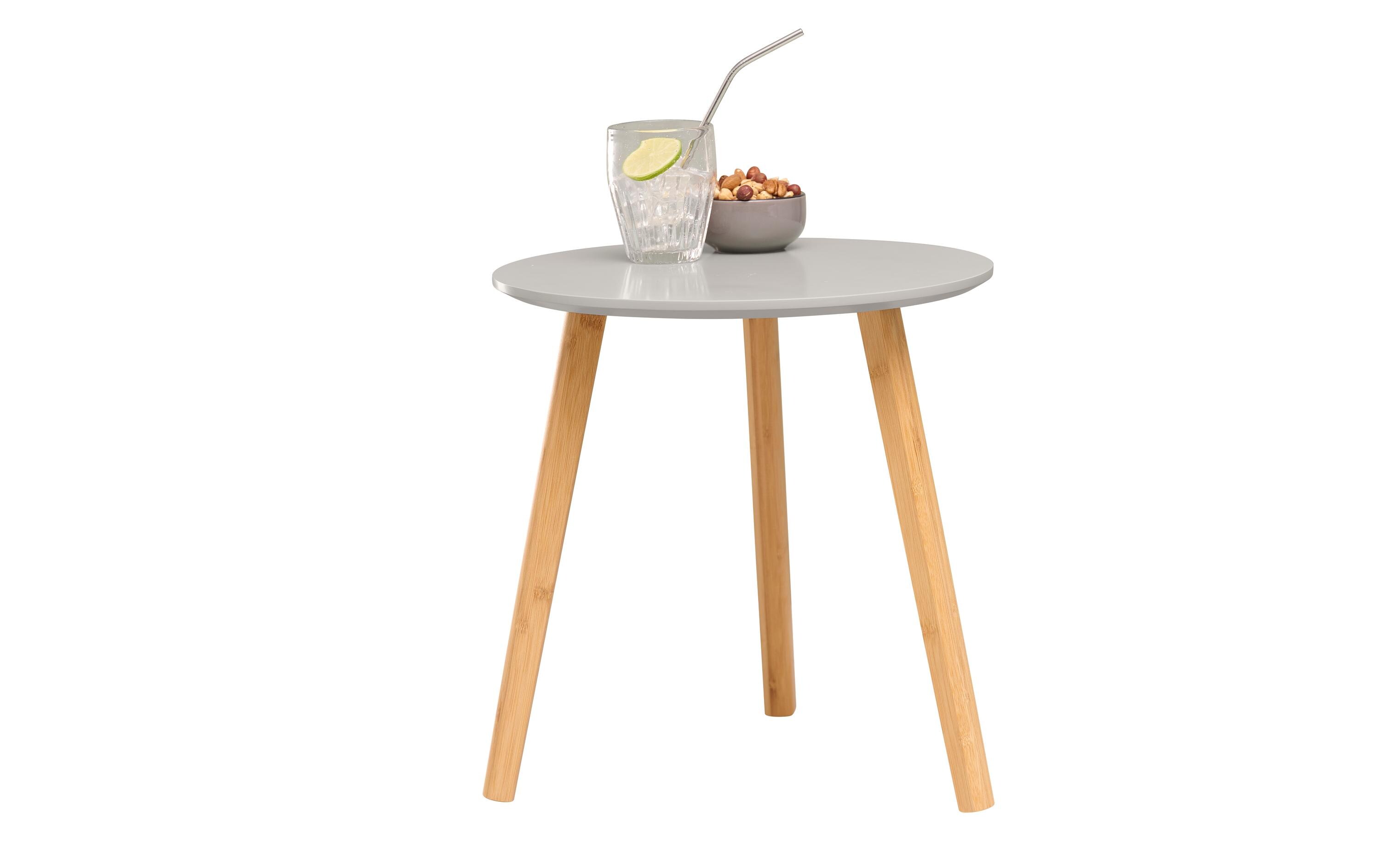 Beistelltisch 40 x 40 cm, Braun/GrauVielseitiger Tisch