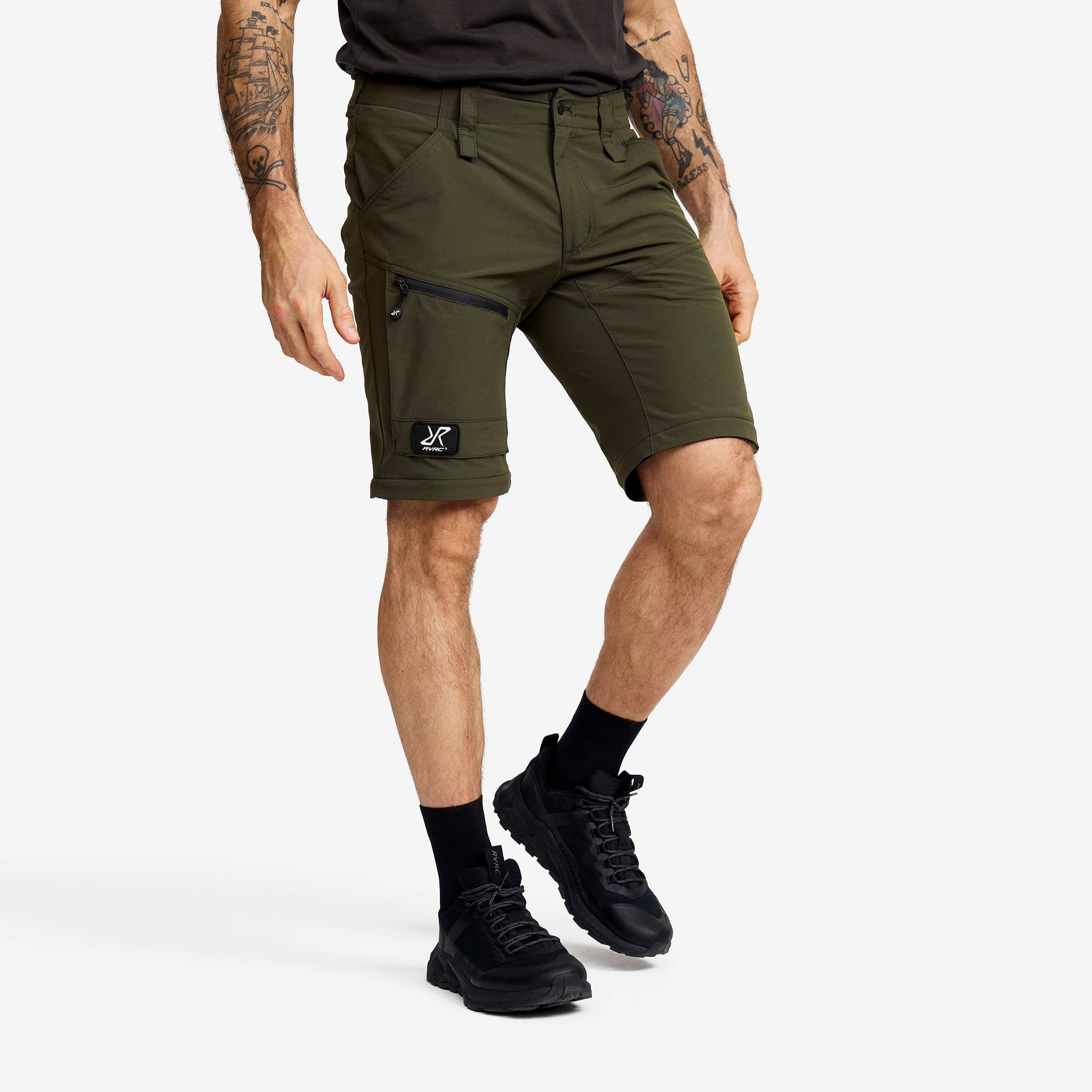Range Pro Stretch Zip-off Pants Herre Forest Night/Anthracite