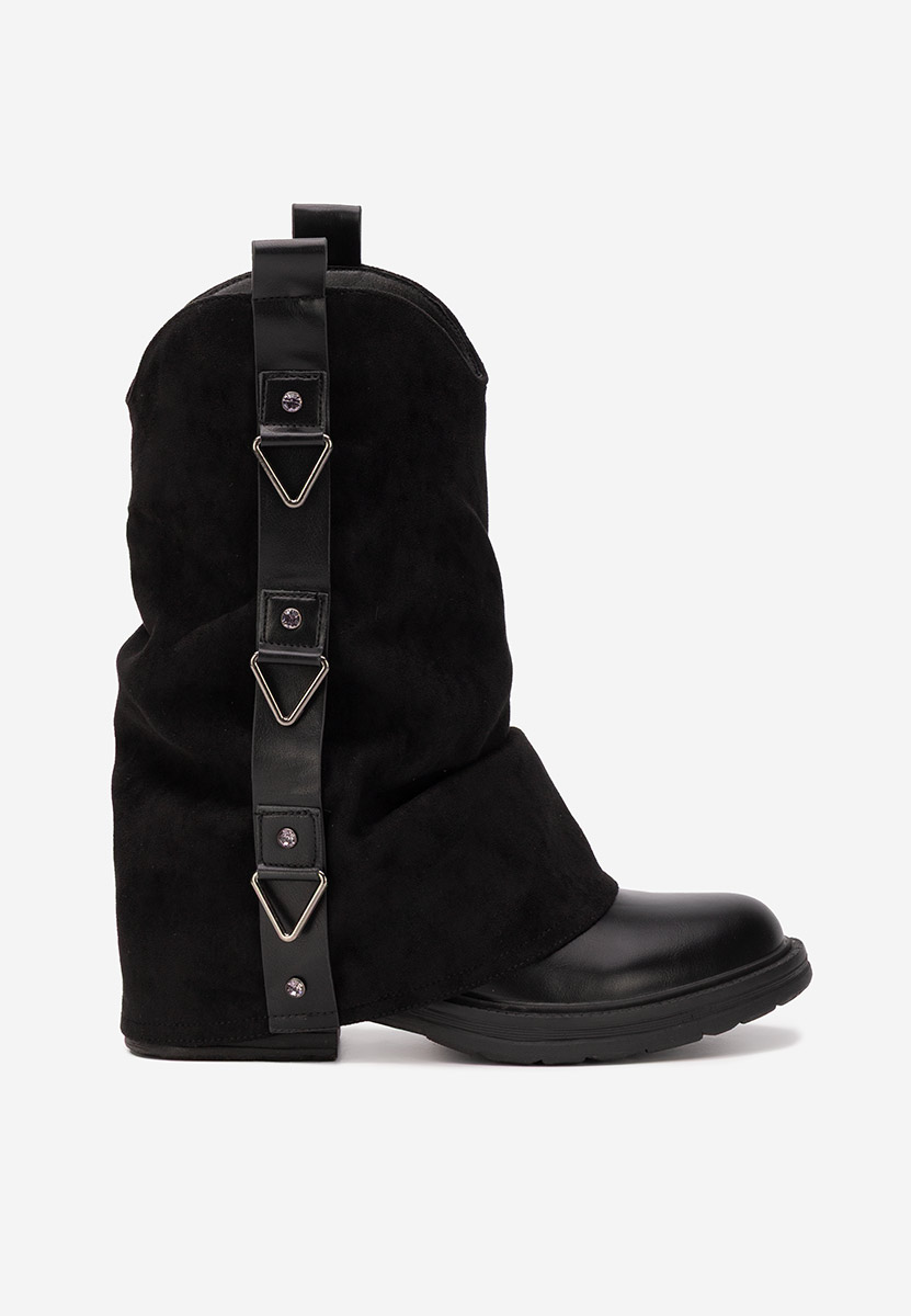 Bottes courtes femme noires Ismoria