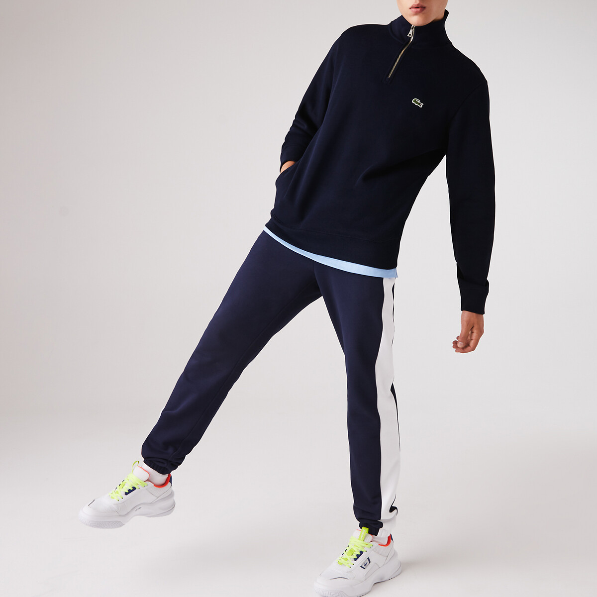 LACOSTE<br>Suéter com gola e zíper Lacoste Sport