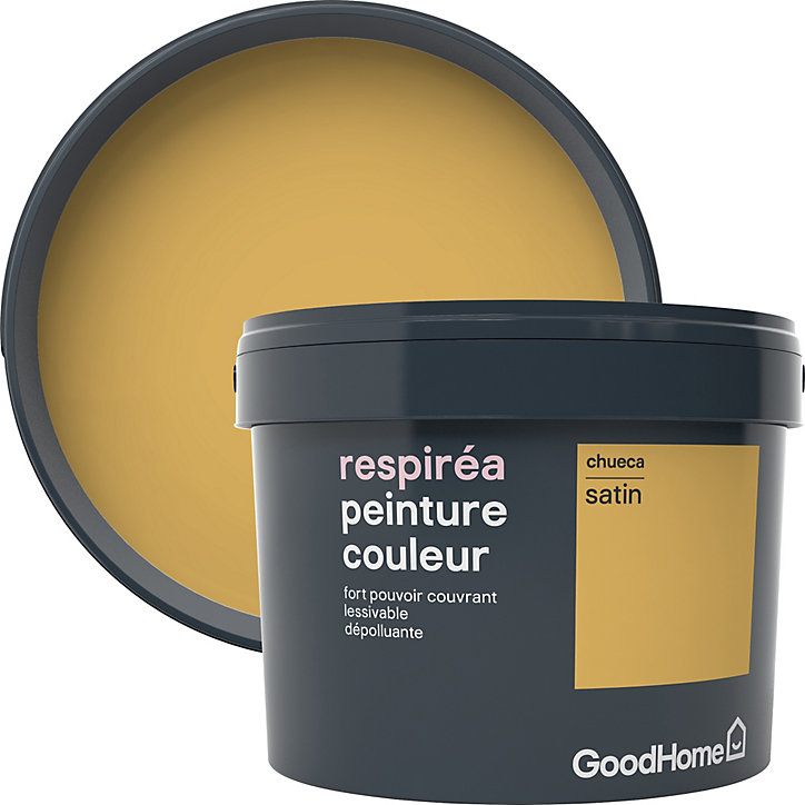 Peinture GoodHome Respiréa jaune Chueca satin 2,5L