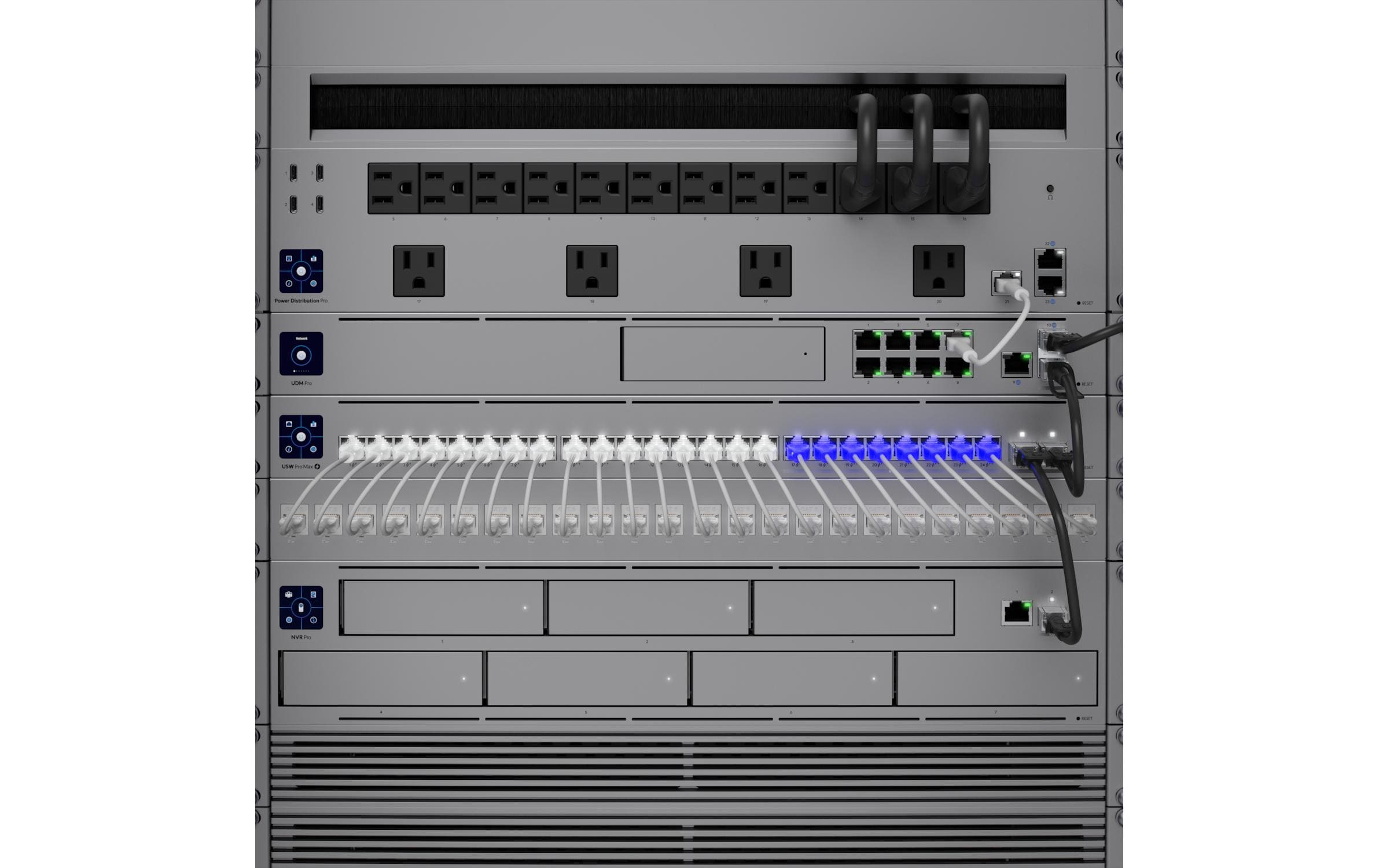 PoE++ Switch UniFi USW-Pro-Max-24-PoE 26 Port<br>Ein Layer-3-Etherlighting-Switch mit 24 Anschlüssen und PoE++-Ausgang mit hoher Leistung