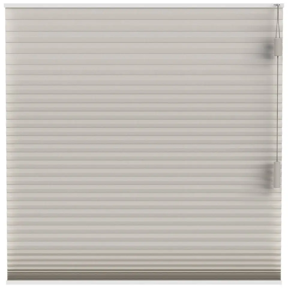 Fenstr plisségordijn Montreal dubbel 25mm verduisterend - taupe (30023)