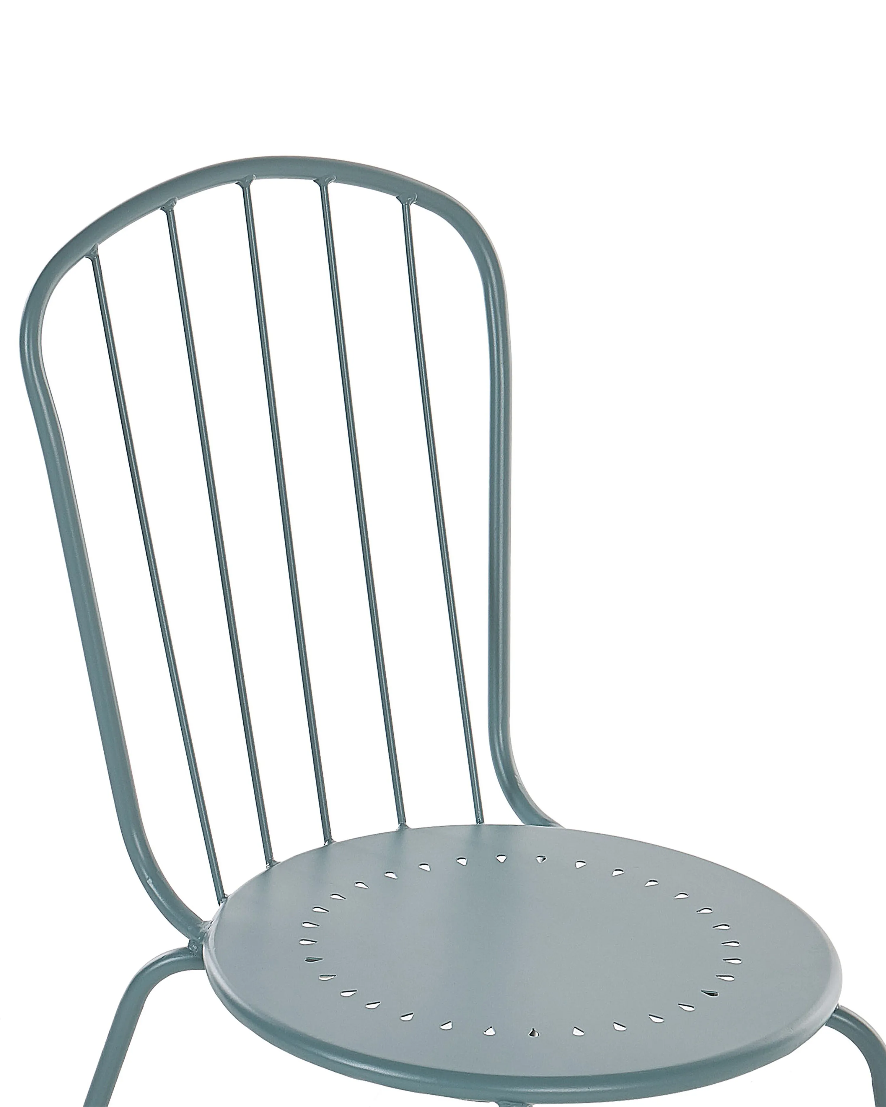 Set van 8 stoelen CALVI Metaal Lichtblauw