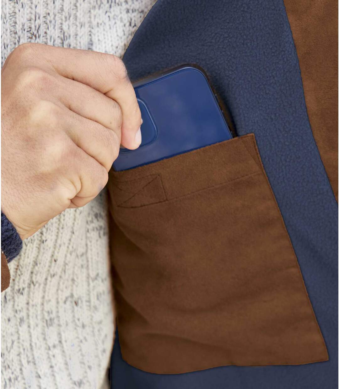 Blouson Suédine Doublé Polaire