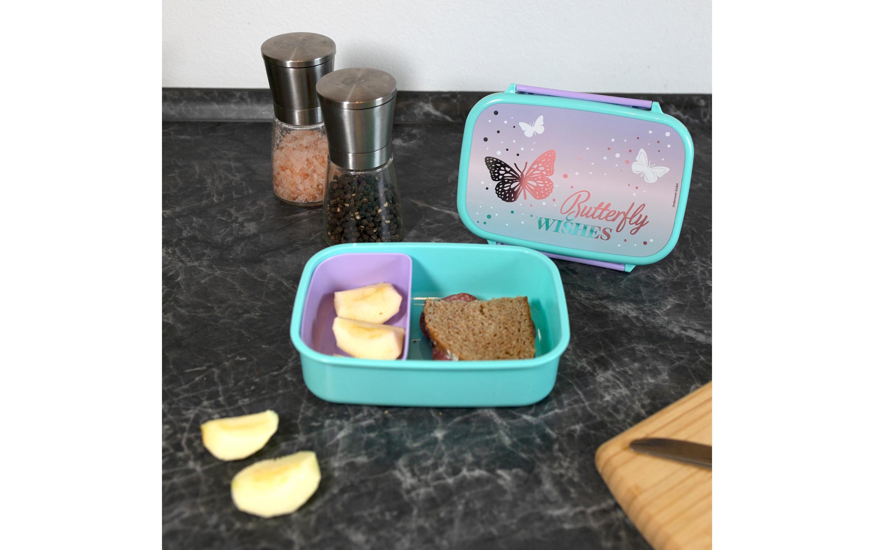 Lunchbox Schmetterling Violett/TürkisBrotzeitdose