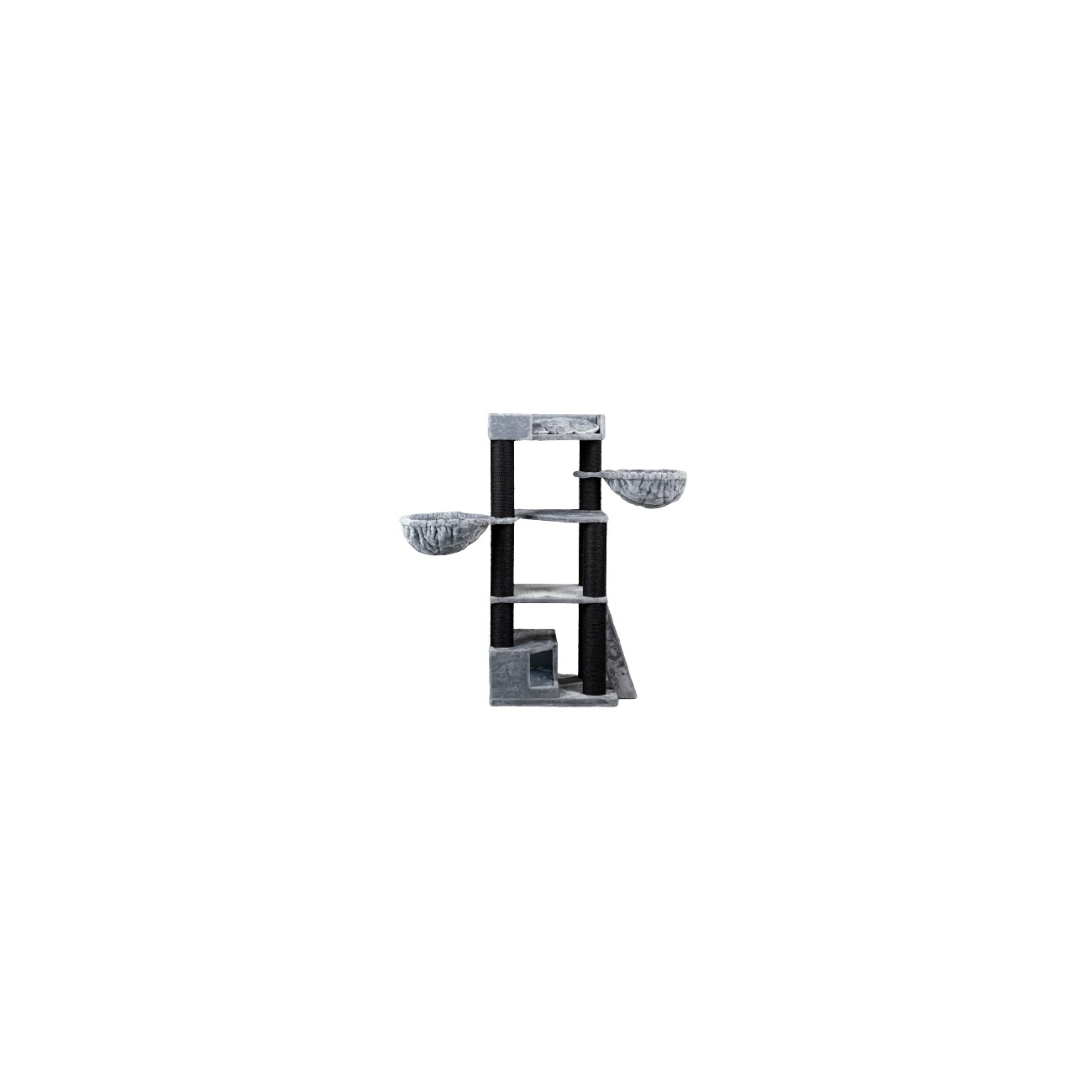 RHR Quality Kratzbaum Corner Coon schwarz/ grau