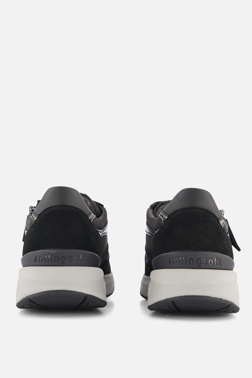 Gabor Rollingsoft Sneakers grijs Suede