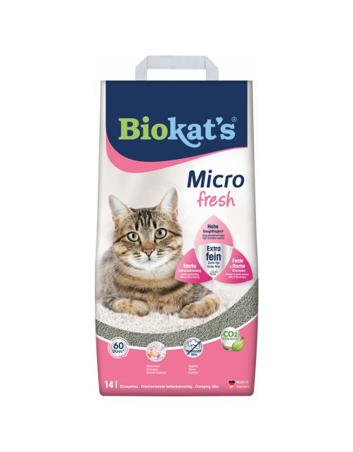 Biokat's Micro Fresh - Kattenbakvulling - 14 l 13.3 kg