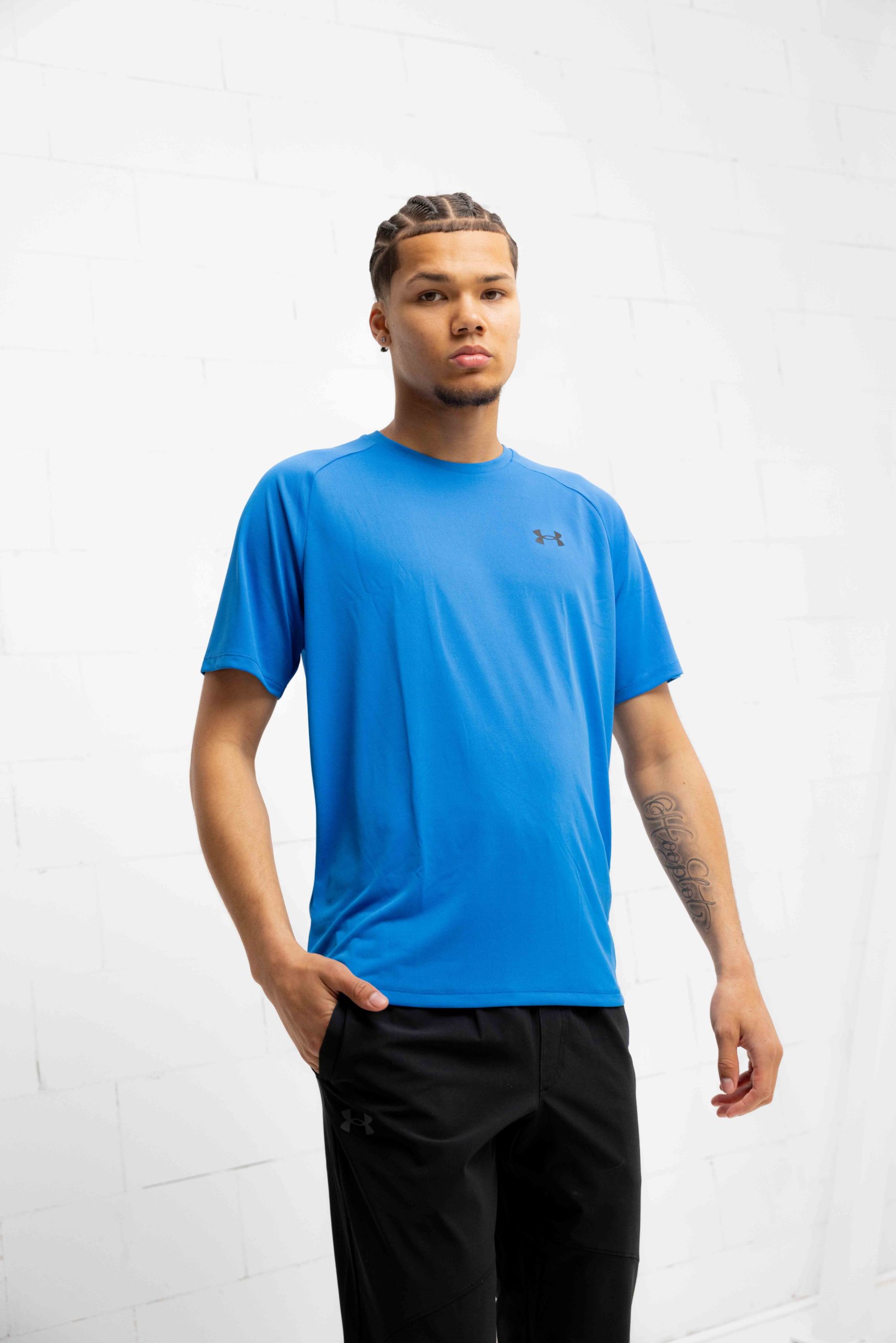 Under Armour Tech 2.0 T-Shirt Heren Blauw