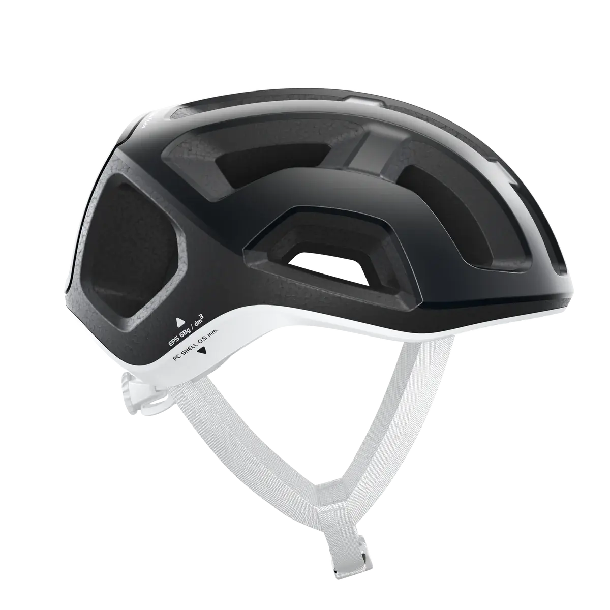 POC Ventral Lite Wide Fit Race Fietshelm Zwart/Wit
