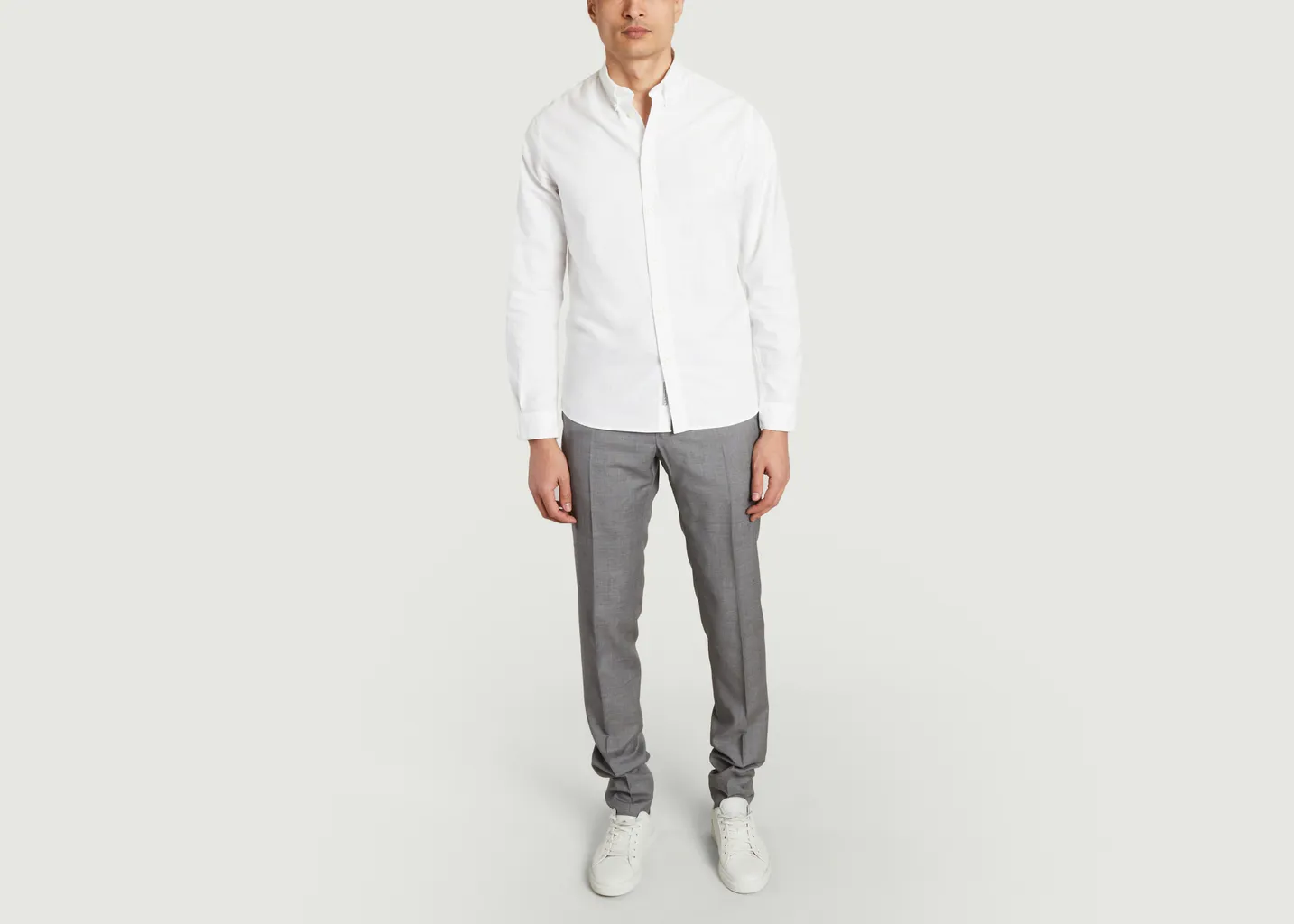 Pantalon formel en laine slim fit Incotex