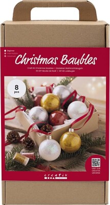 Diy Kit Julekugler - Glitter