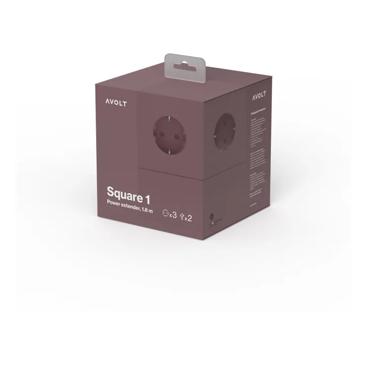 Avolt Rallonge Square 1 avec prise USB | Rouille