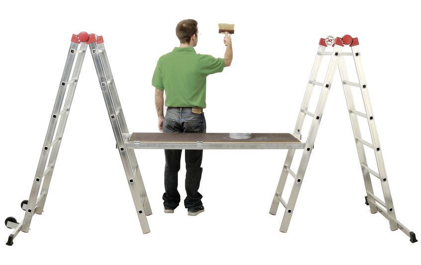 Gerüst Fast & Lock Combi 5, 12 Stufen<br>Gerüst und Leiter in einem