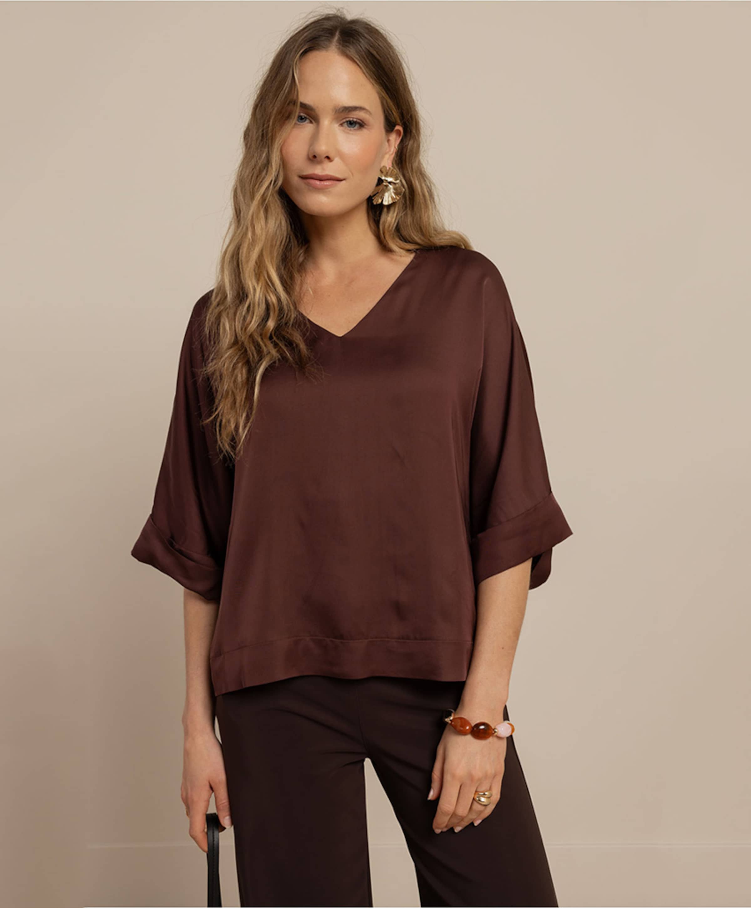 Studio Anneloes Dames blouse bruin