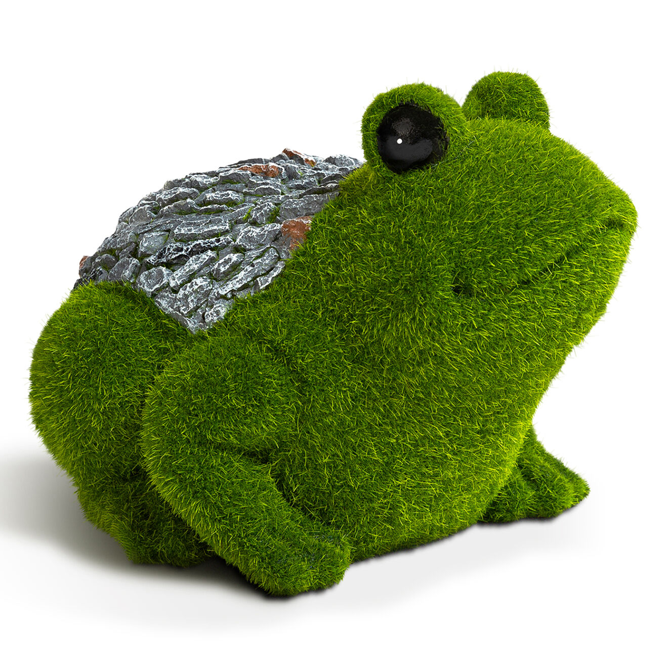 Pratik Garden Décoration de gazon grenouille verts  - 15x20x15 cm
