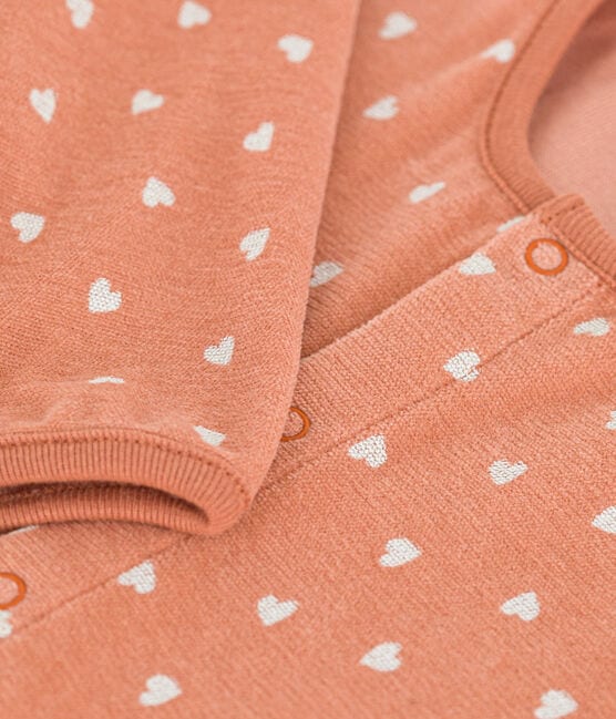 Pyjama bébé imprimé en velours