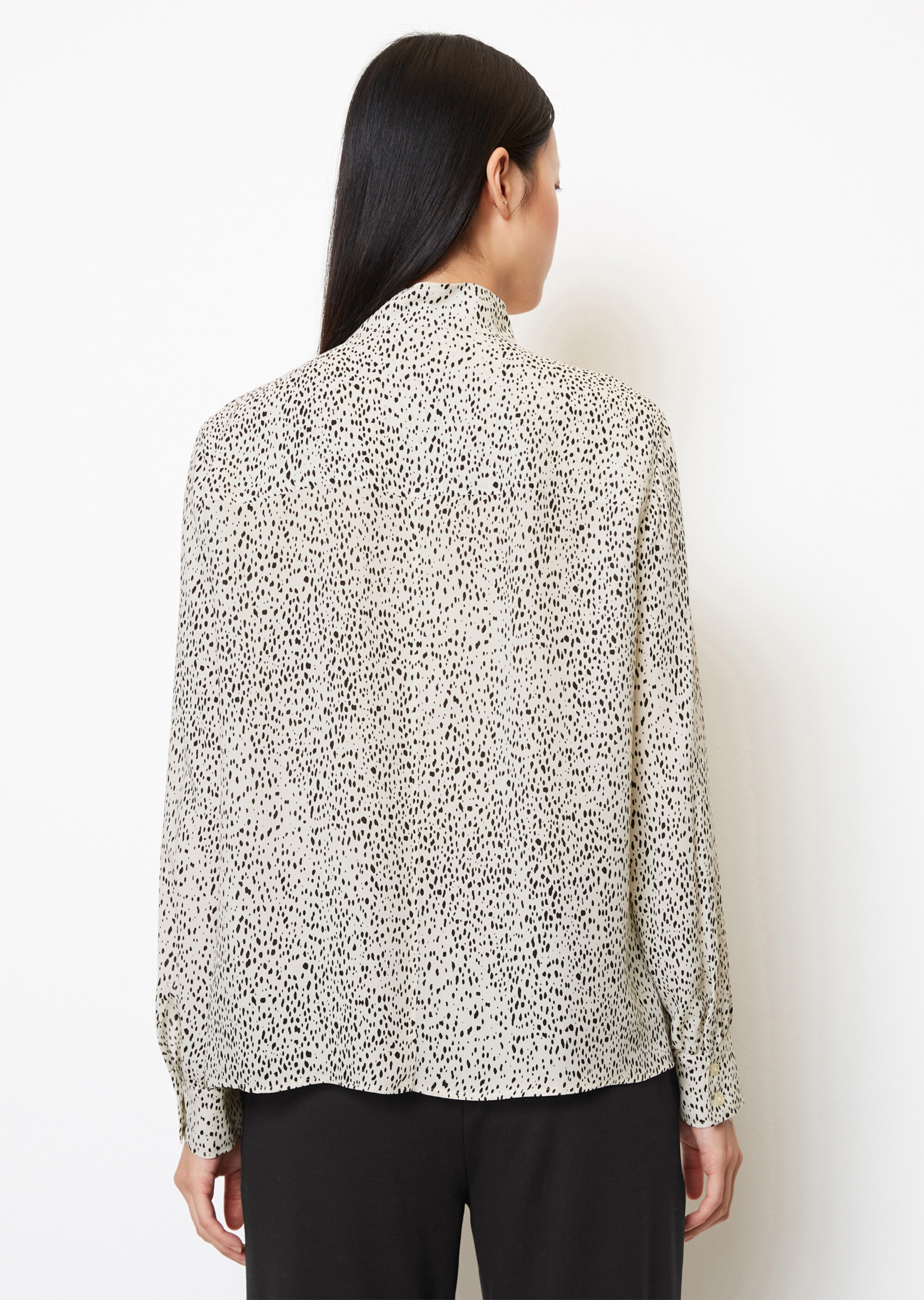 Allover-Print-Bluseaus Cupro-Viskose-Mix