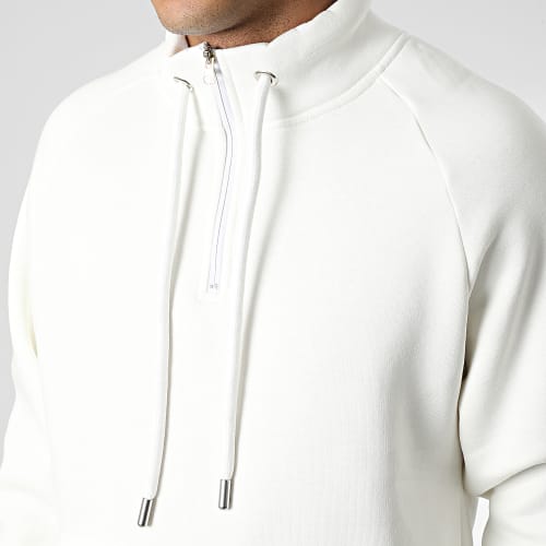 Sweat Col Zippé KL-2101 Blanc