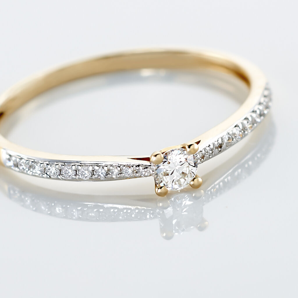 Bague Solitaire Hemera Or Jaune Diamant