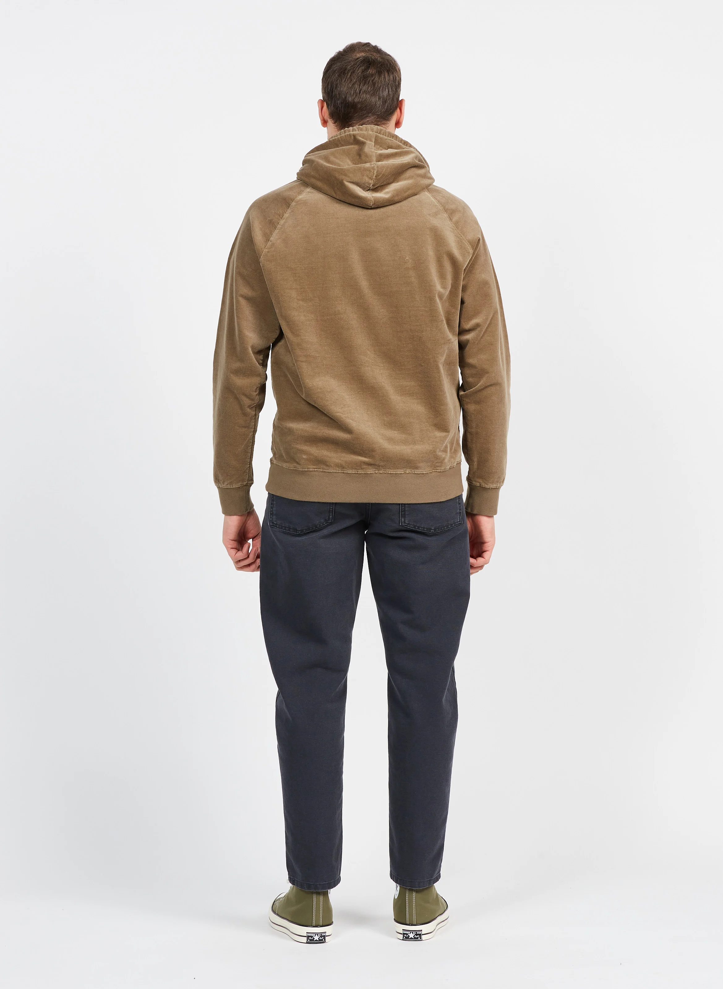 Sweat à capuche en coton organique| Kaki