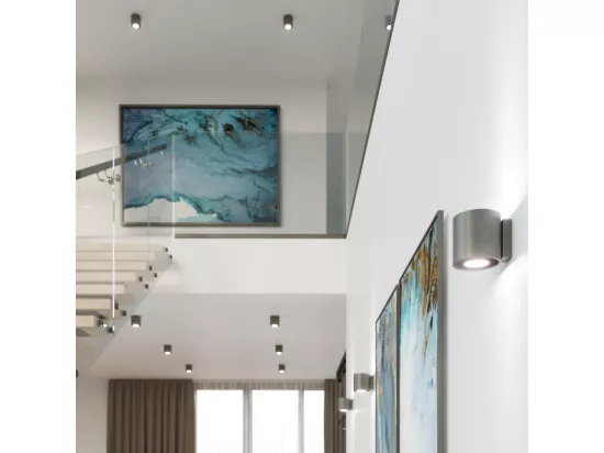 Sollux ORBIS 1 Applique Murale Lumineuse Vers le Bas Anthracite