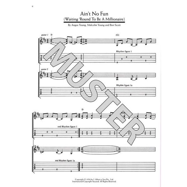Music Sales AC/DC Definitive Songbook Update