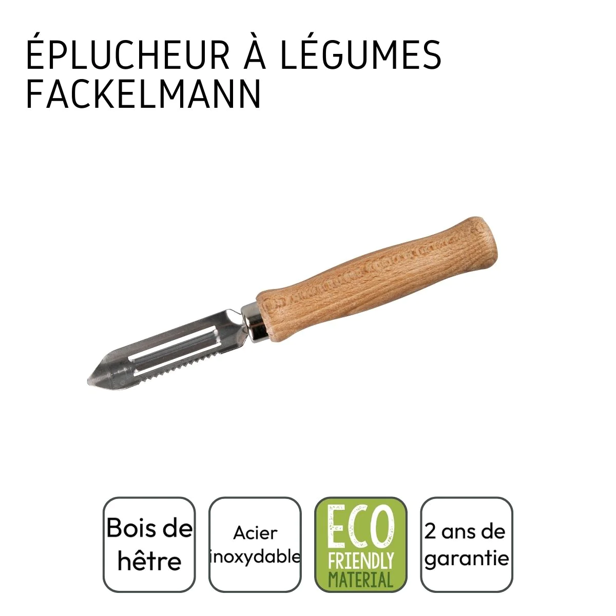 Couteau éplucheur de type économe 15 cm Eco Friendly Fackelmann