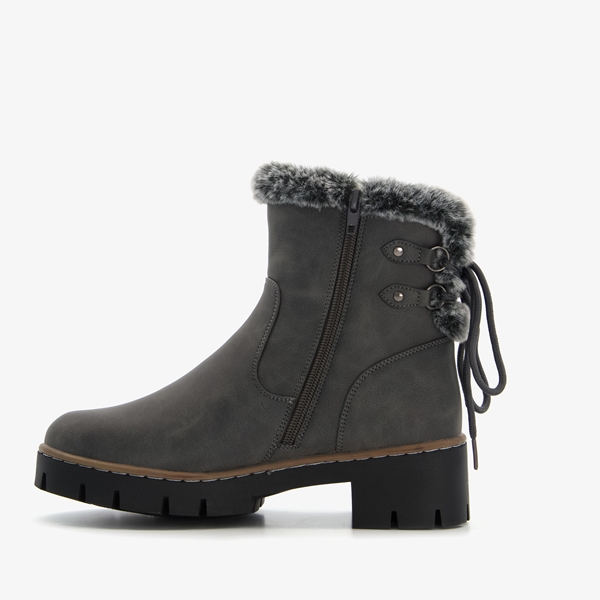 Blue Box gevoerde dames boots grijs