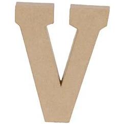 Lettre V kraft 20cm - Kraft