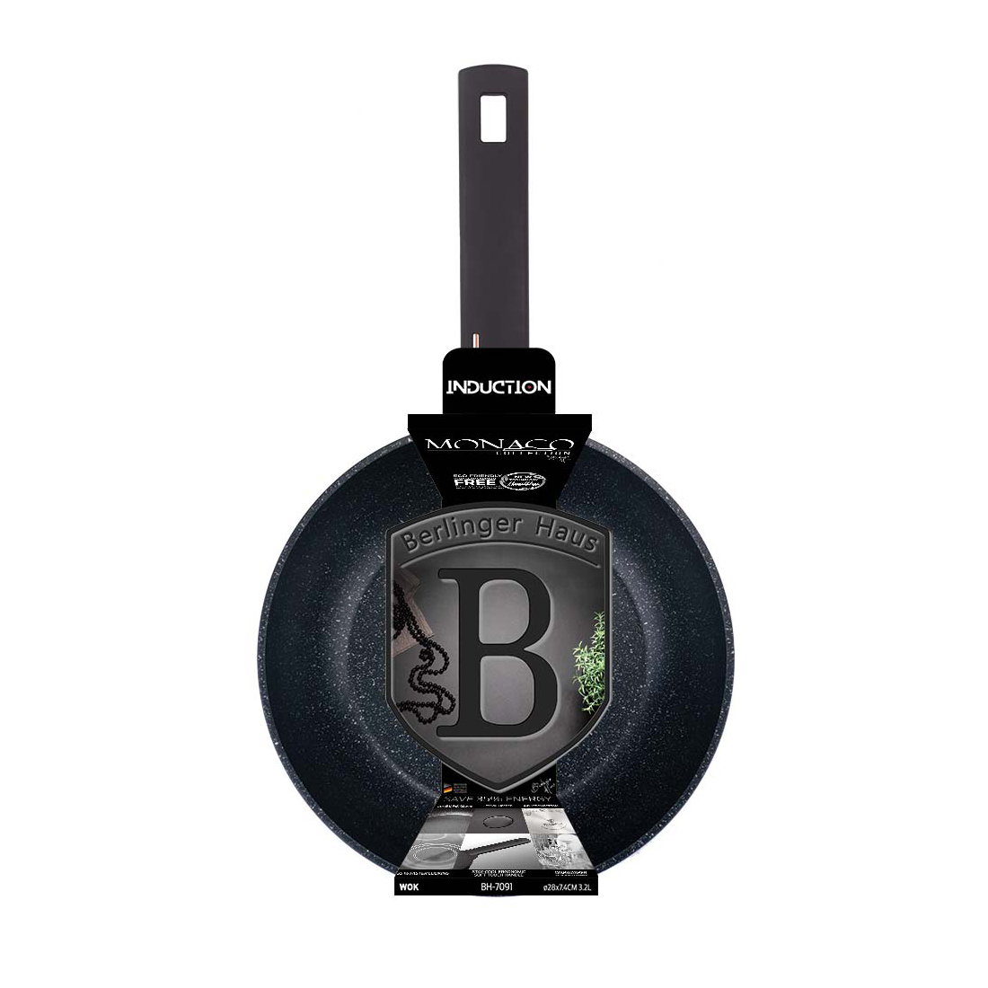 Berlinger Haus Wok Ø 28 cm Monaco Collection