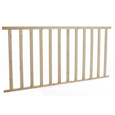 Kit balustrade bois City à plat Kordo 200cm