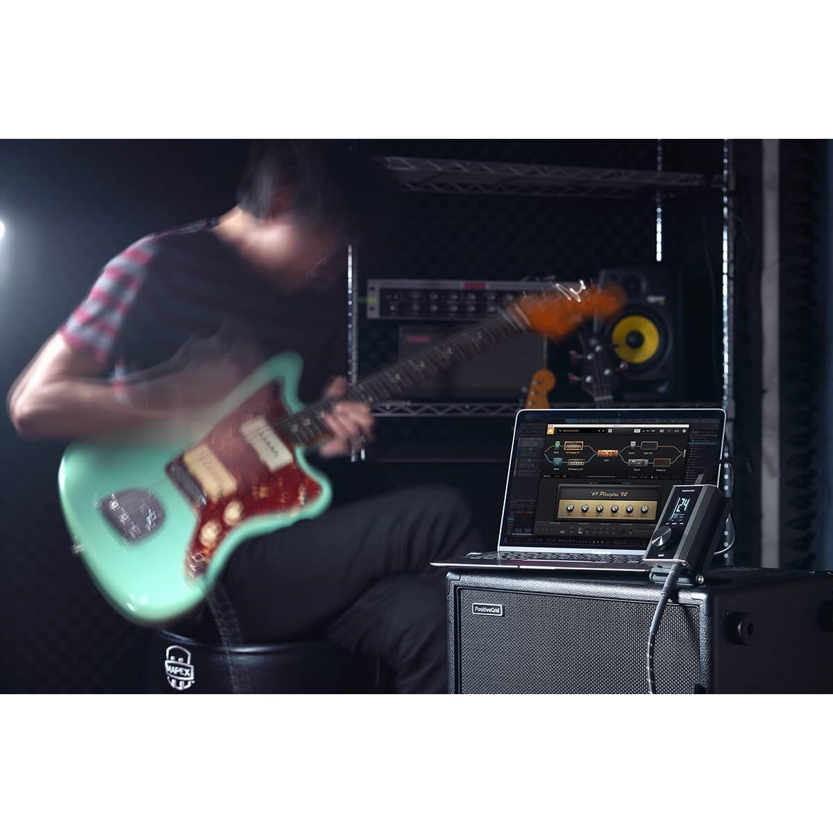 Positive Grid RIFF Black Guitar Audio Interface voor iOS & Desktop