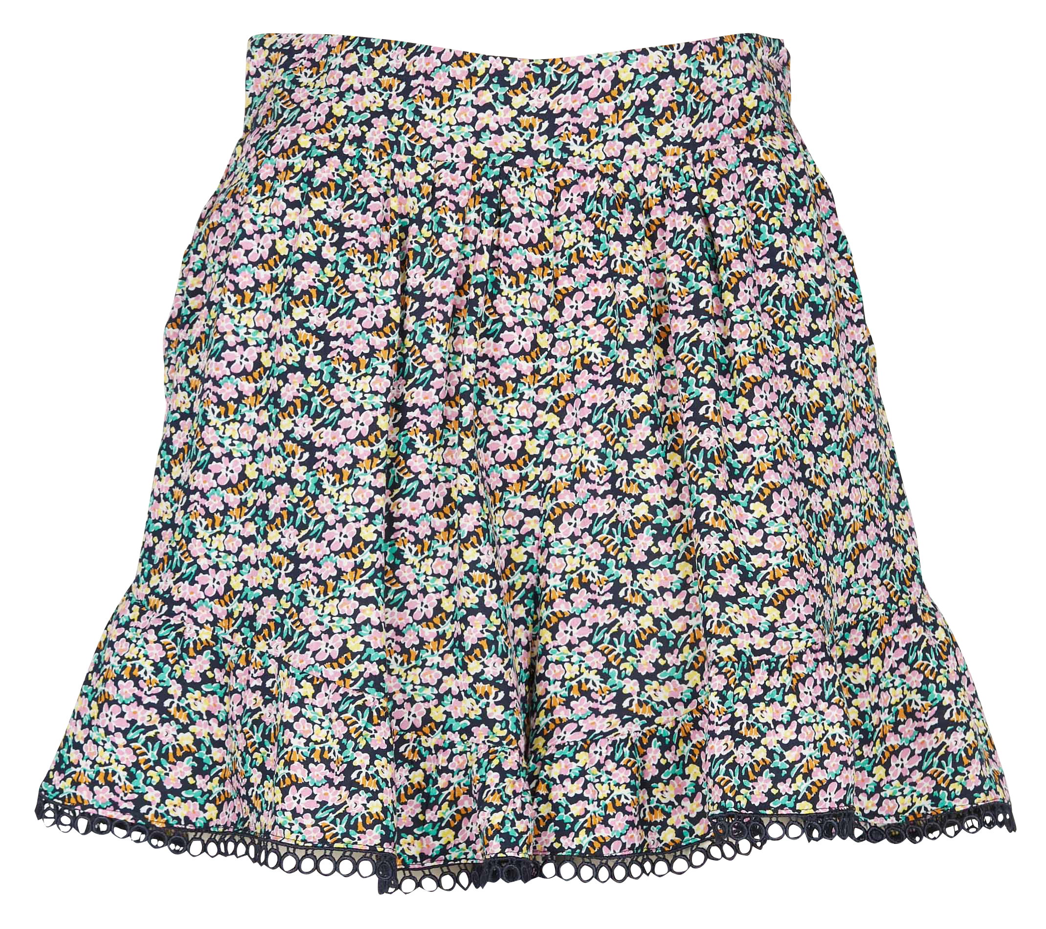 Short fluide à imprimé fleuri| Multicolore