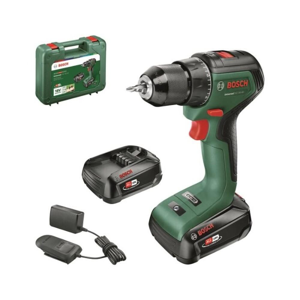 DRILL BOSCH UNIVERSALDRILL 18V-60 2X2,0AH
