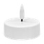Store telys med flakkende flamme LED 2-pk Ø6 cm