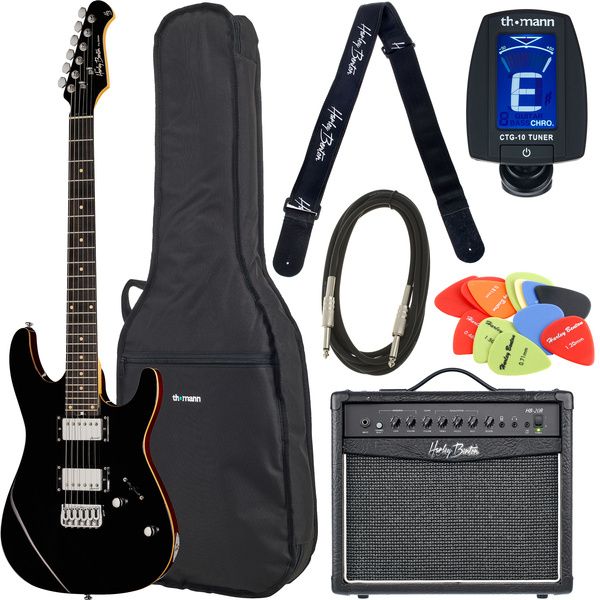 Harley Benton Fusion-III HH HT EB BK Set