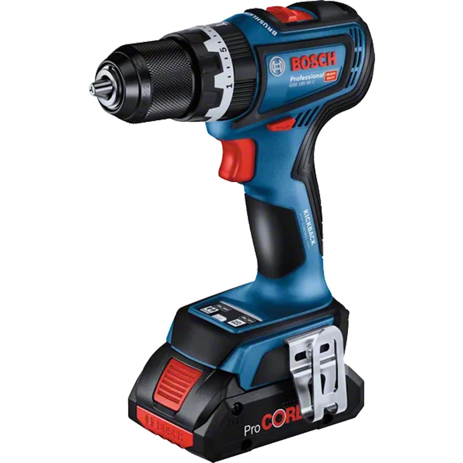 Bosch GSB18V-90C 18V Li-ion accu Schroefboormachine set (3x 4Ah accu) in L-Boxx