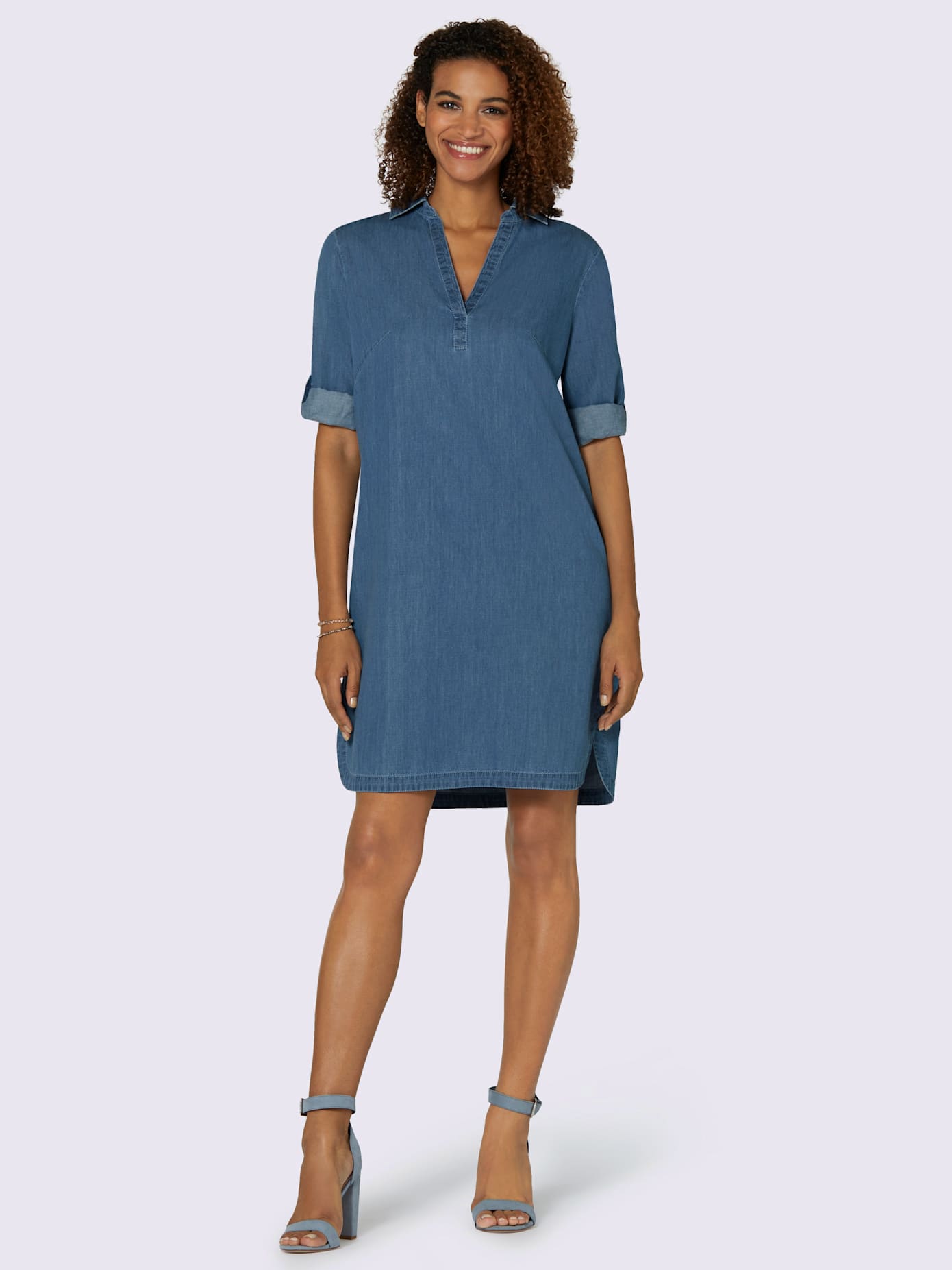 Robe en jean qualité tissée
