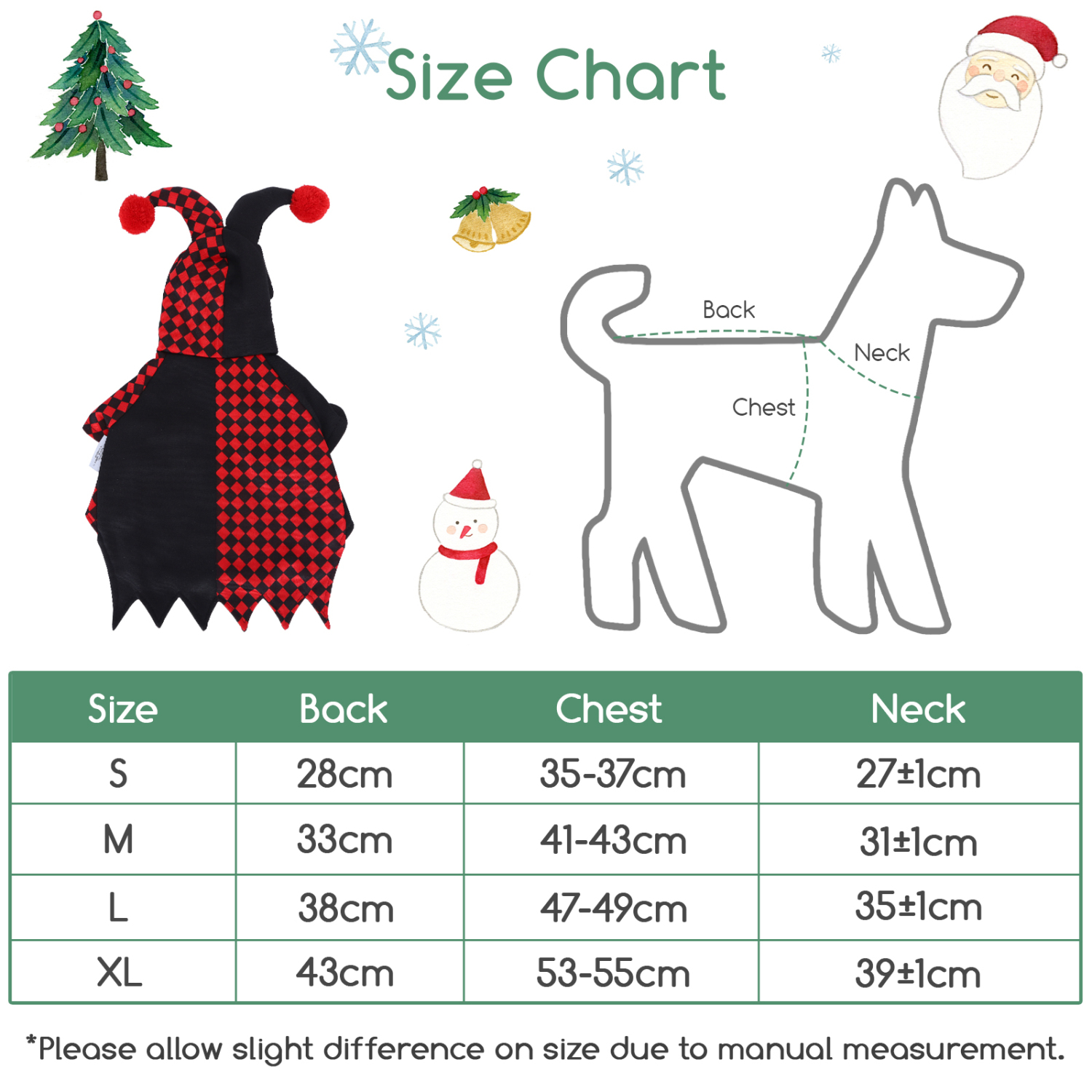 Nobleza - Fantasia de Natal para Cães, Moletons para Pets, Roupa Divertida e Original para Festas e Cosplay de Pets, Tamanho G