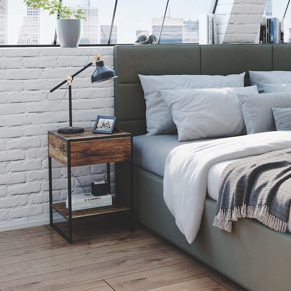 Vicco Nachttisch Nachtkommode Nachtschrank Fyrk 2er Set Boxspringbett Schublade